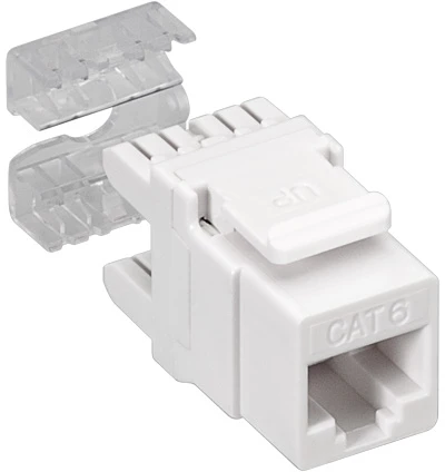 Goobay Gogobay 95740 Keystone modulis RJ45 CAT 6, UTP, 250 MHz, baltas