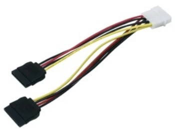 Goobay Maitinimo kabelis 1×5.25″ kištukas – 2xSATA lizdai, 0.15m