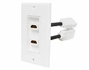 Goobay Rozetė HDMI sieninė 2lizdai