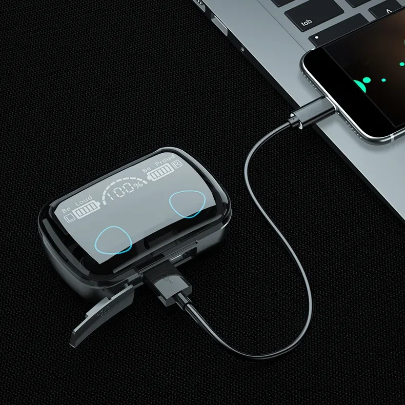 Goodbuy M10 belaidės ausinės kraunamos per USB