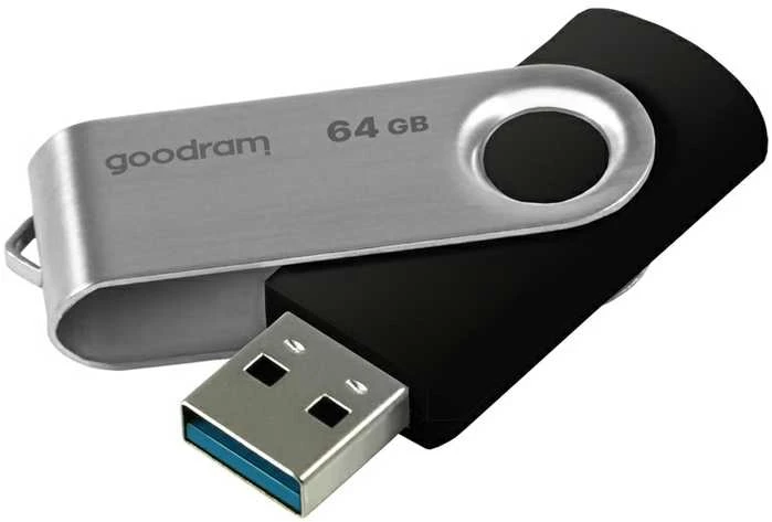 Atmintinė USB 3.0 GOODRAM UTS3 64GB, juoda sp.