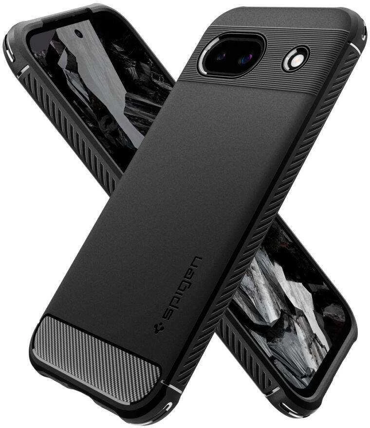 Spigen Rugged Armor – dėklas skirtas Google Pixel 8A Juodas