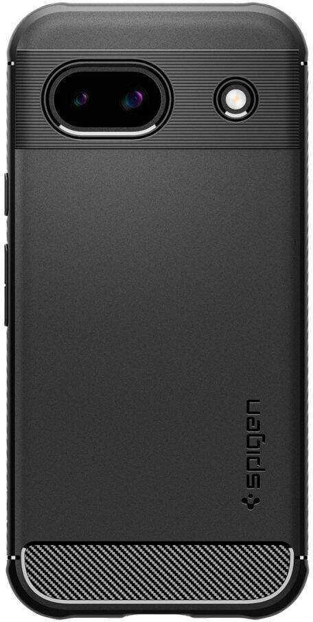 Spigen Rugged Armor – dėklas skirtas Google Pixel 8A Juodas