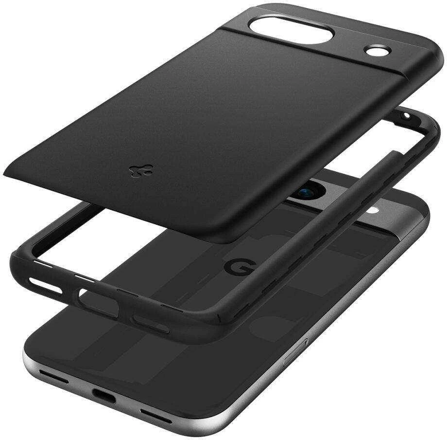Spigen Thin Fit – dėklas skirtas Google Pixel 8A Juodas