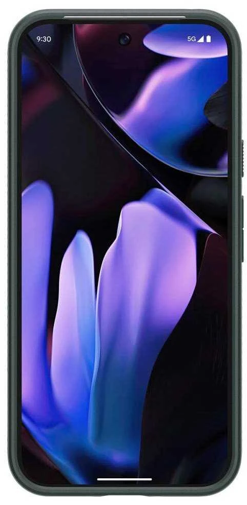 Google Pixel 9 Pro XL Spigen Liquid Air Abyss dėklas telefonui žalios spalvos