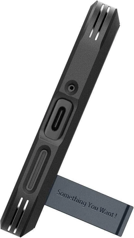 Google Pixel 9 Pro XL Spigen Tough Armor Metal Slate dėklas telefonui juodos spalvos