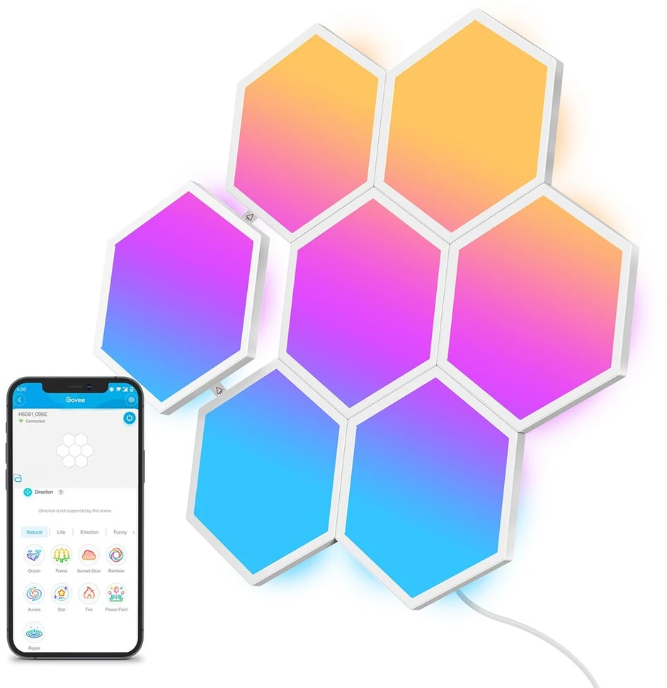 Govee H6061 Glide Hexa | LED skydeliai | RGBIC