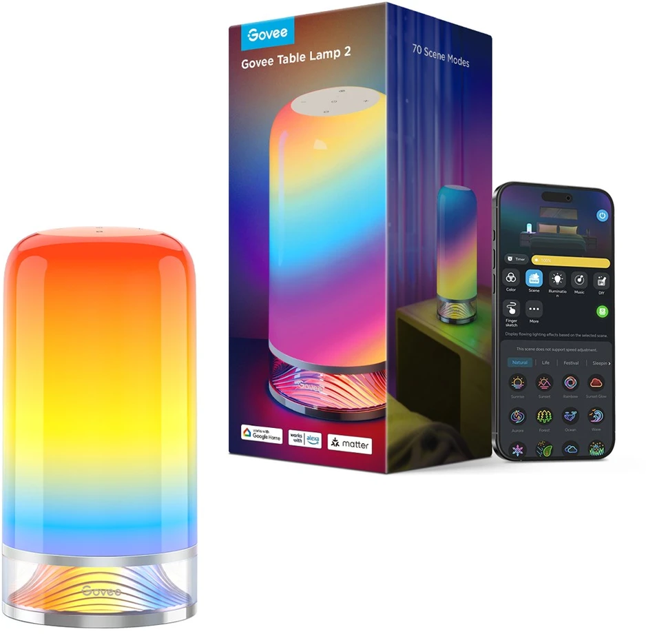 Govee H6022 išmanioji stalinė lempa su „Wi-Fi“ / „Bluetooth“