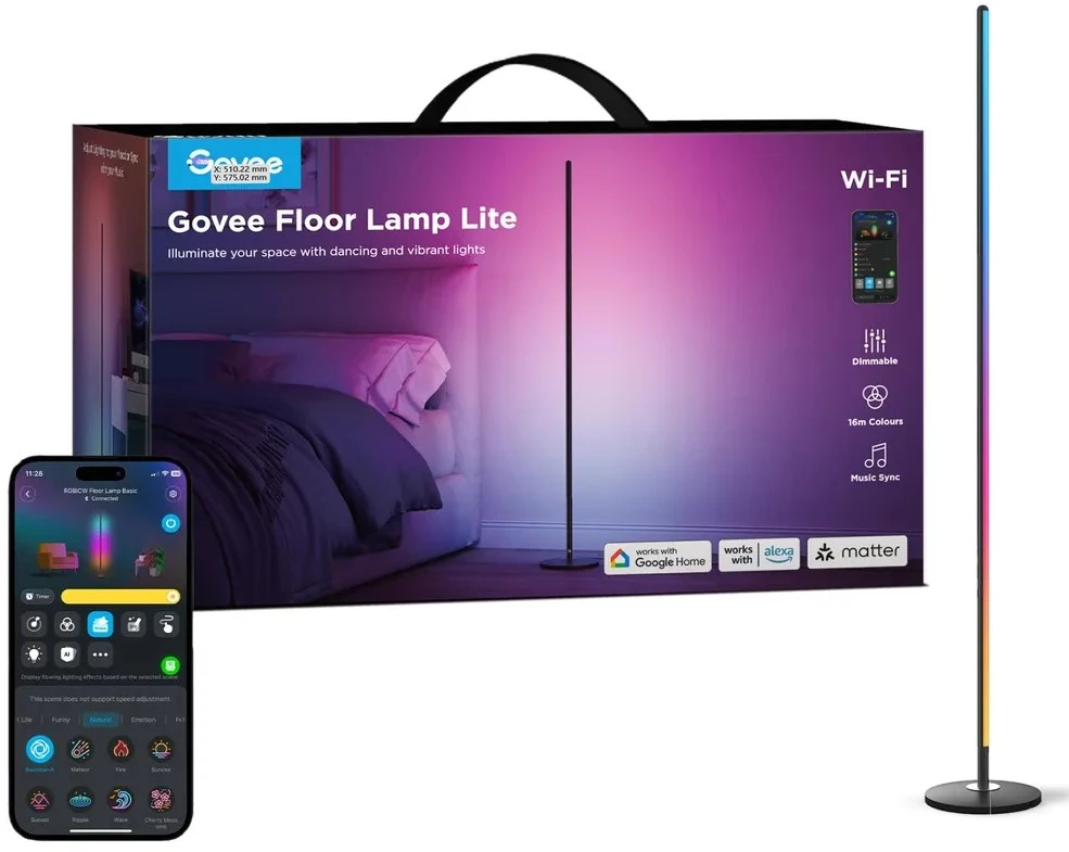 „Govee H8076“ žibintuvėlis Lite | Žiedinis žibintuvėlis | RGBICW, 1000 lm, 2,4 GHz „Wi-Fi“ + „Bluetooth“