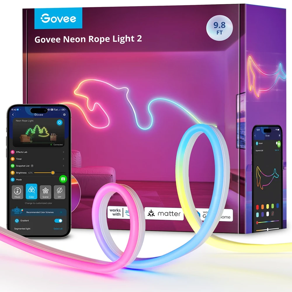 Govee LED juostelė 3m H61D3301 neoninė virvė 2