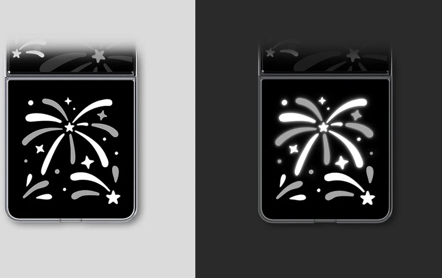 GP-FFF776CUB Samsung FlipSuit Fireworks Dėklas Galaxy Z Flip 8