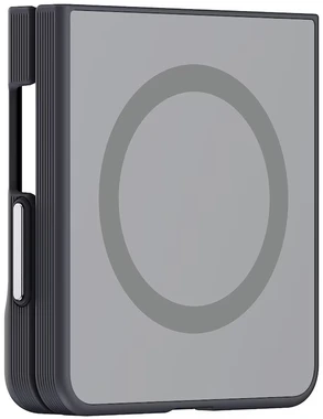 GP-FPF776HID Samsung Mirror Magnet Dėklas Galaxy Z Flip 8 Sidabrinis