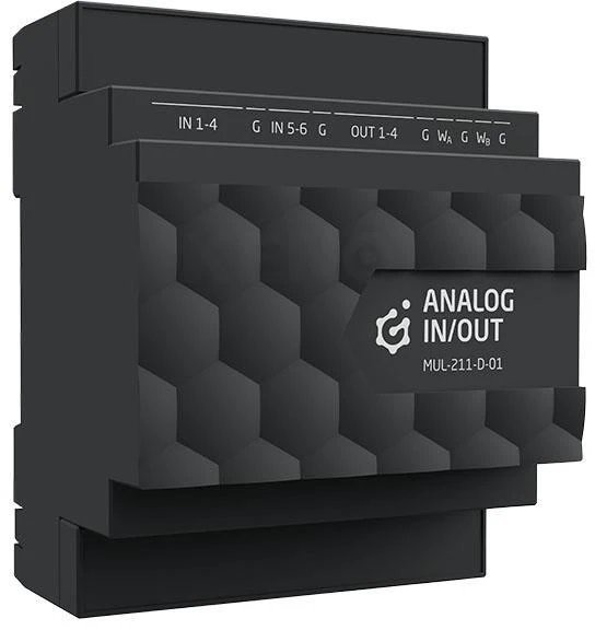 GR1 GRENTON MODULE OF ANALOG INPUTS AND OUTPUTS GRENTON / SUPPORTS 1-WIRE / DIN RAIL MOUNTING / TF-BUS