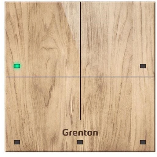 GR1 GRENTON TOUCH PANEL/ 4 TOUCH FIELDS/ TF-BUS/ LIGHT WOODEN FRONT
