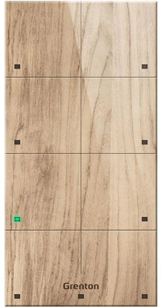 GR1 GRENTON TOUCH PANEL/ 8 TOUCH AREAS/ TF-BUS/ LIGHT WOODEN FRONT