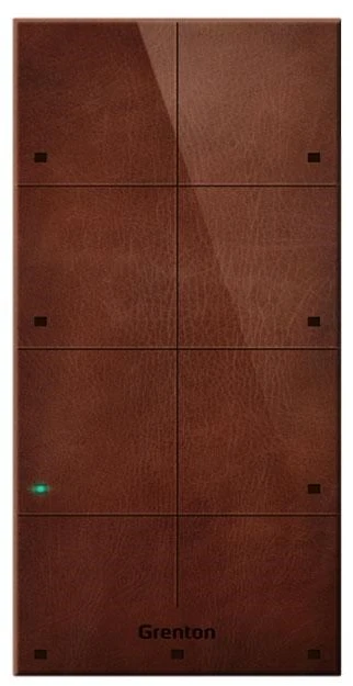 GR1 GRENTON TOUCH PANEL/ 8 TOUCH AREAS/ TF-BUS/ DARK, MADE OF NATURAL LEATHER FRONT