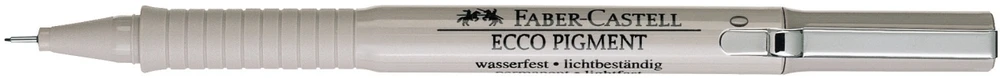 Grafinis rašiklis Faber-Castell Ecco Pigment, 0.1mm, juodos spalvos