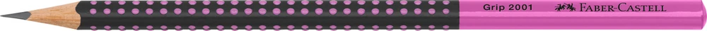 Grafitinis pieštukas Faber-Castell Grip 2001 Two Tone, rožinės spalvos