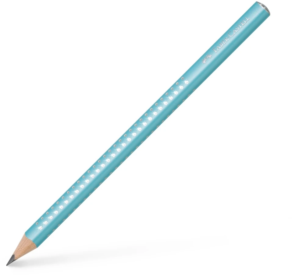 Grafitinis pieštukas Faber-Castell Jumbo Sparkle, turkio spalvos