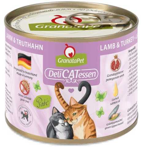 Fox4Pets Kačių Maistas - GRANATAPET DeliCATessen Aviena ir Kalakutiena Drėgnas 200g Be Grūdų