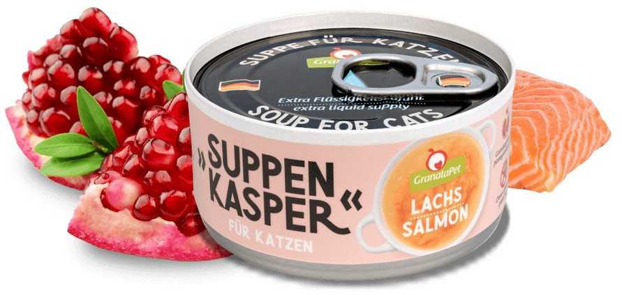 Fox4Pets Kačių Priedas - GRANATAPET Suppenkasper Lašiša Be Grūdų 70g