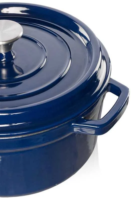 Grandfeu mėlynas puodas, 4,7l su dangčiu