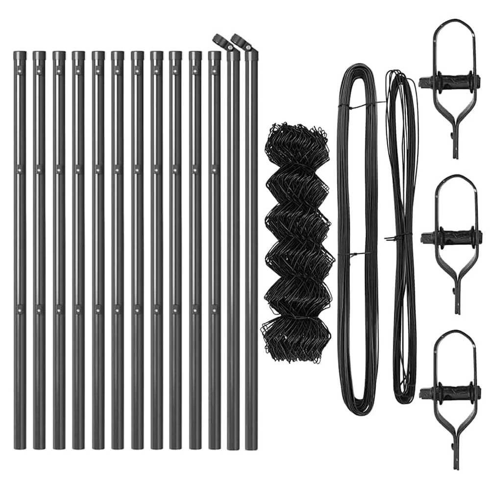 Grandinės tvoros tvirtinimas 25 x 0,6 m PVC dengtas plienas