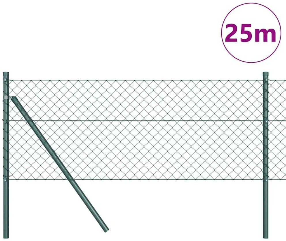 Grandinės tvoros tvirtinimas 25 x 0,4 m PVC dengtas plienas