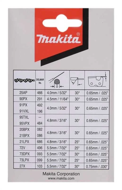 Makita Grandinės CC 35cm/14", 3/8", 1,3mm, 52H 191H11-5