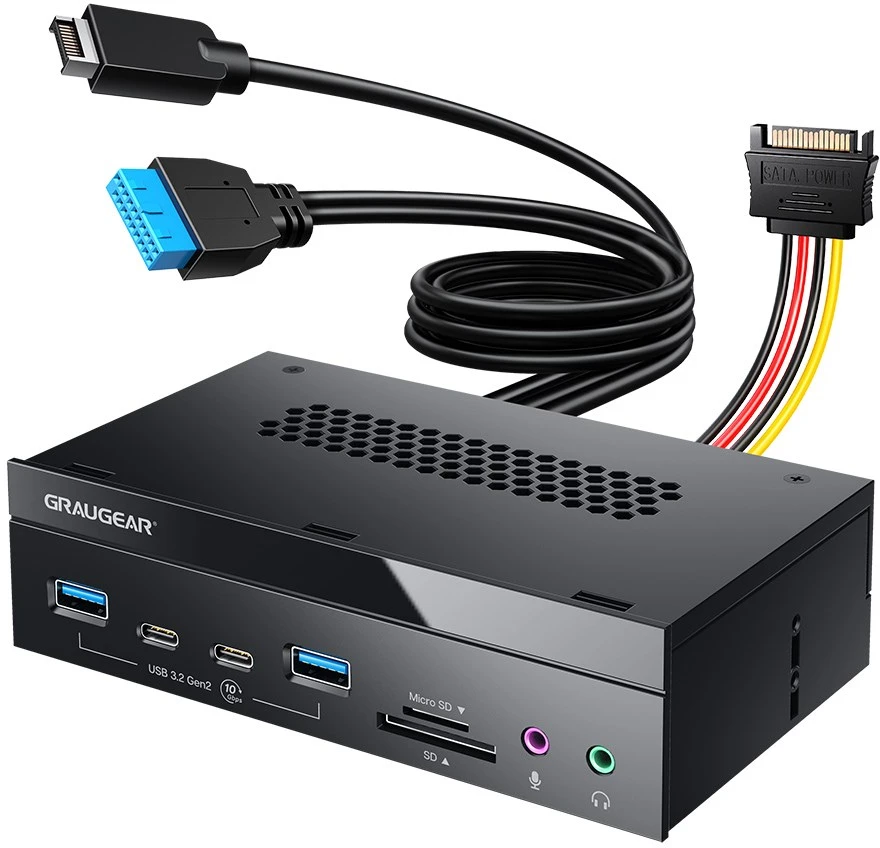 GAU GRAUGEAR G-MP03CR-AU sąsajos šakotuvas 10000 Mbit/ai