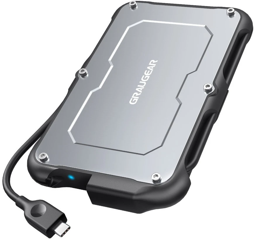 GAU GRAUGEAR G-2502-C-10G saugojimo diskų korpusas HDD / SSD aptvaras Juoda, Plienas 2.5″