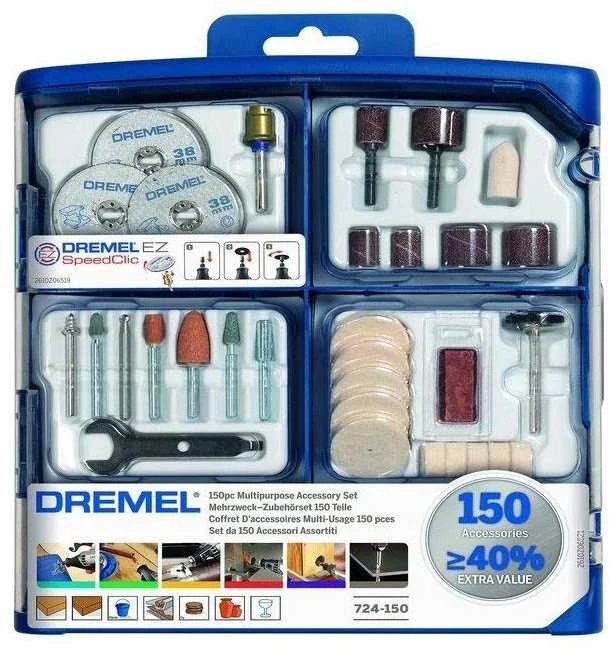 Dremel daugiafunkcinių priedų rinkinys 150 vnt.