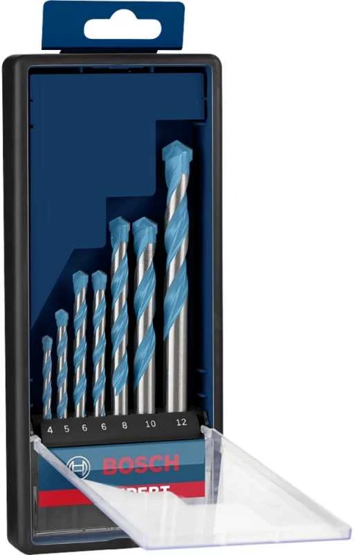 Bosch „EXPERT MultiConstruction CYL-9“ grąžtų rinkinys 4/5/6/6/8/10/12 mm, 7 vnt. (2608900647)