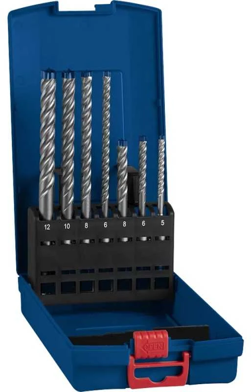 Bosch „EXPERT SDS plus-7X“ smūginių grąžtų rinkinys 5/6/6/8/8/10/12 mm 7 vnt. (2608900195)
