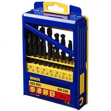 Grąžtas Grąžtų komplektas metalui Irwin 10502500; 1-10 mm; 19 vnt.