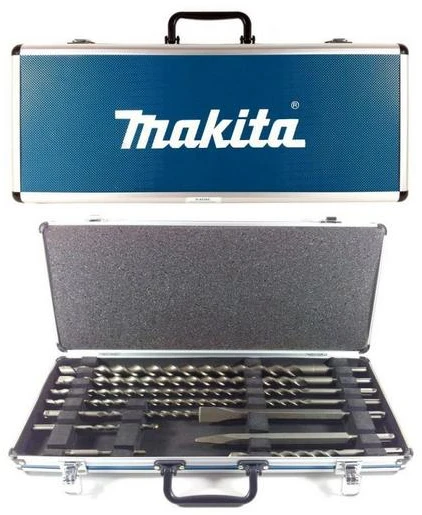 Grąžtas Grąžtų ir kaltų komplektas betonui Makita D-42385; SDS-plus; 10 vnt.