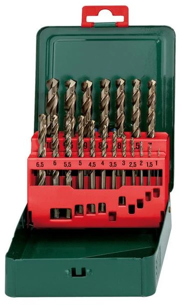 Grąžtas Grąžtų rinkinys metalui 19 vnt. Ø1-10mm HSS-Co, Metabo