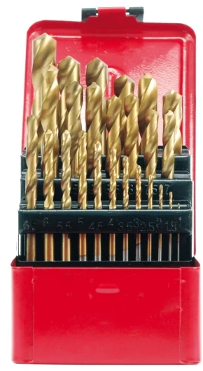 Grąžtas VOREL GRĄŽIAI METALUI TITANUI RINKINYS 19 vnt. 1-10 mm 22330