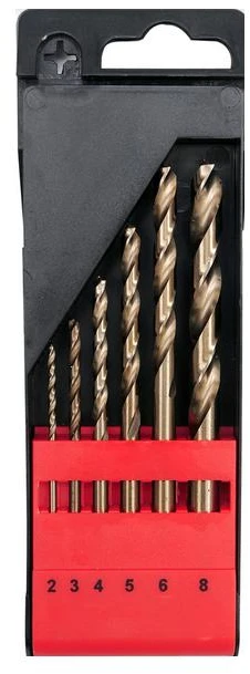 Grąžtas YATO METALO GRĄŽTŲ RINKINYS CO HSS 6vnt./2-8/ 2, 3, 4, 5, 6, 8mm