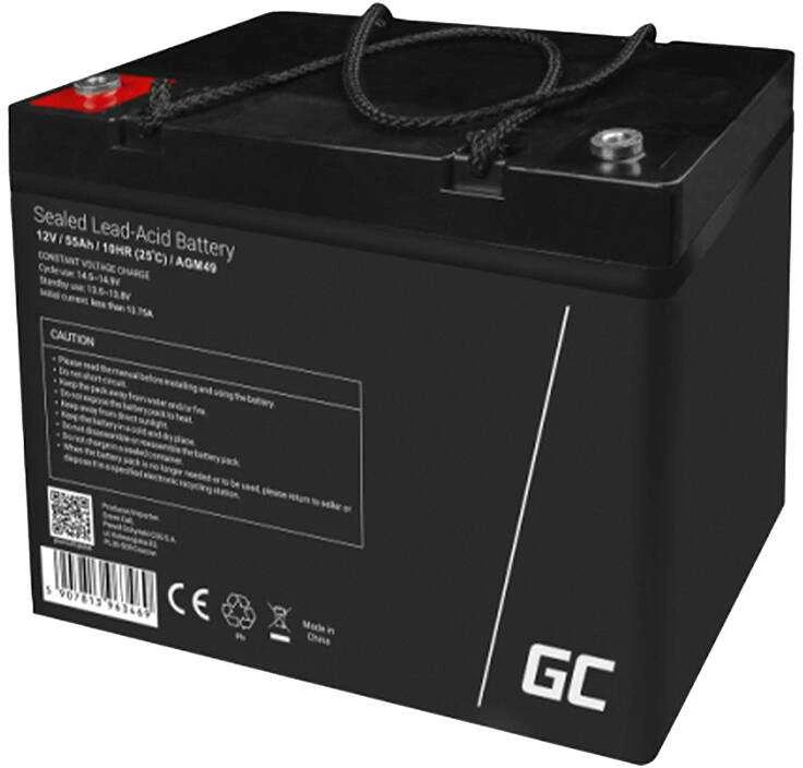 Green Cell Žalias Cell Žalias Cell AGM akumuliatorius 12V 55Ah