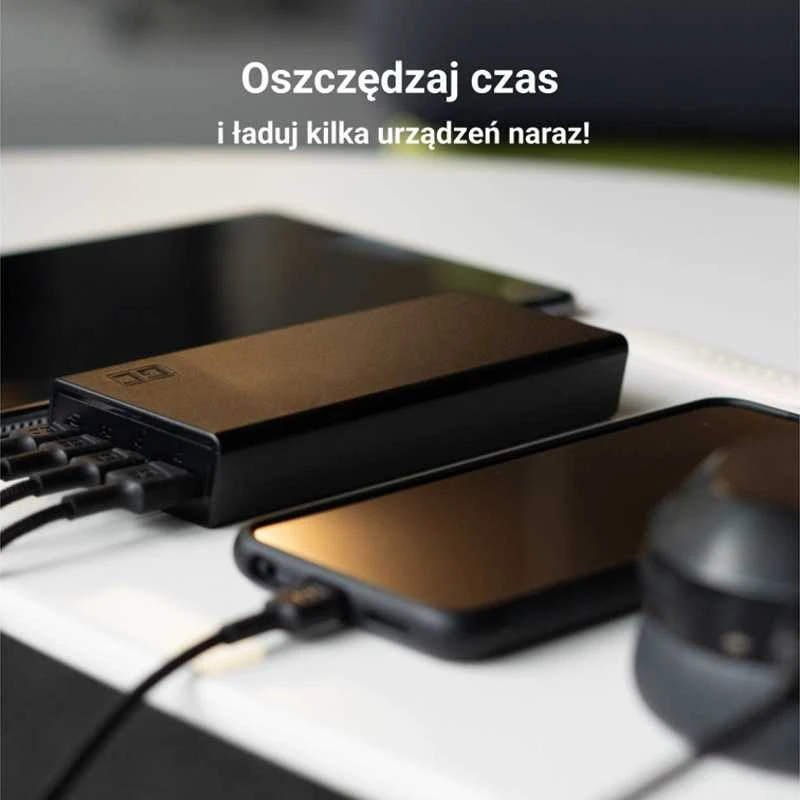 Nešiojamas įkroviklis Green Cell PowerPlay20s Power Bank 20000mAh 22.5W - juodas