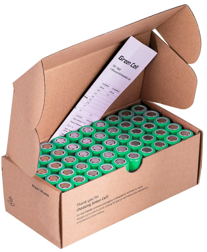Žalias Cell LI-ION AKUMULIATORIUS BAT-INR1865029E/GC 3.6 V Žalias Cell