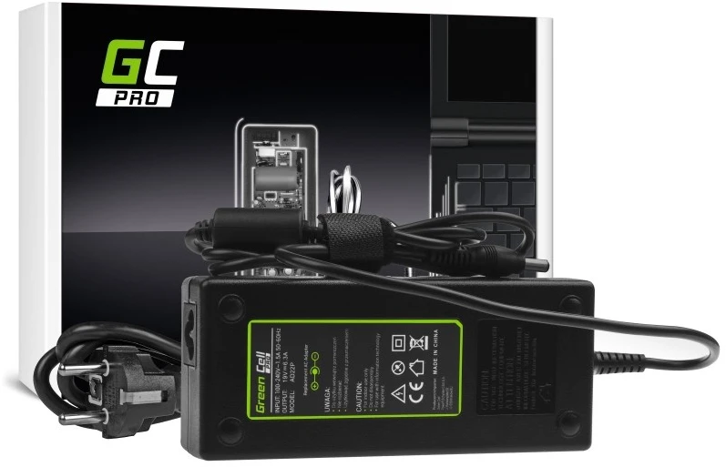 Žalias Cell GREENCELL AD22P maitinimo įkroviklis Žalias Cell PRO 19V 6.3A 120W, skirtas Asus G56 G60 K73 K73S K73S