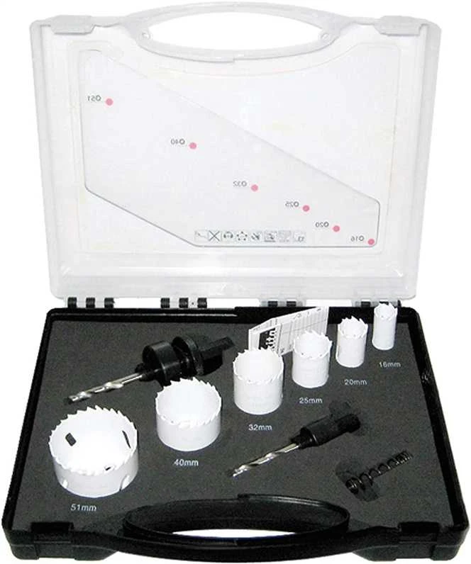 Grąžtas Makita HSS Bi-Metal gręžimo karūnų komplektas 6-dydžiai D-47139