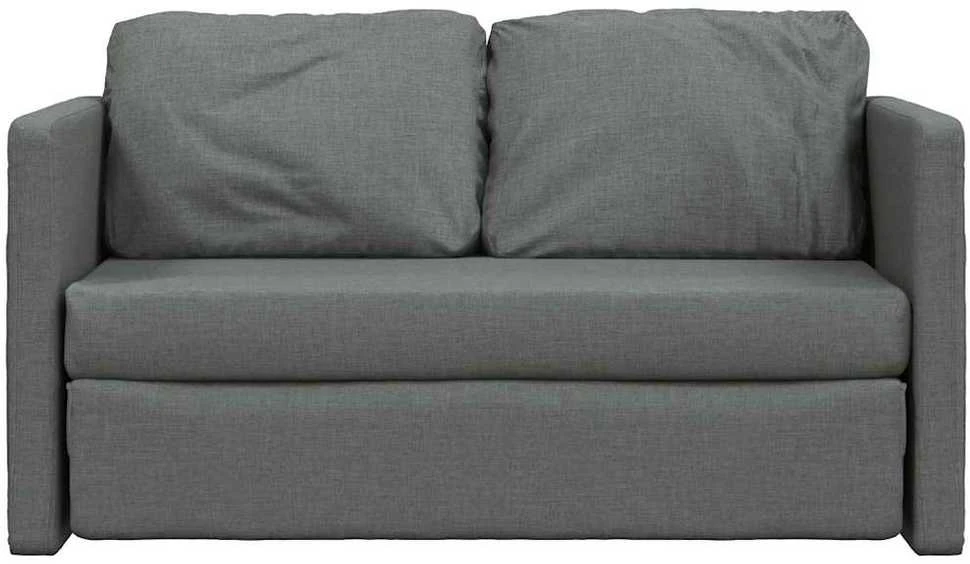 Grindų sofa-lova, 2-1, tamsiai pilka, 112x174x55cm, audinys