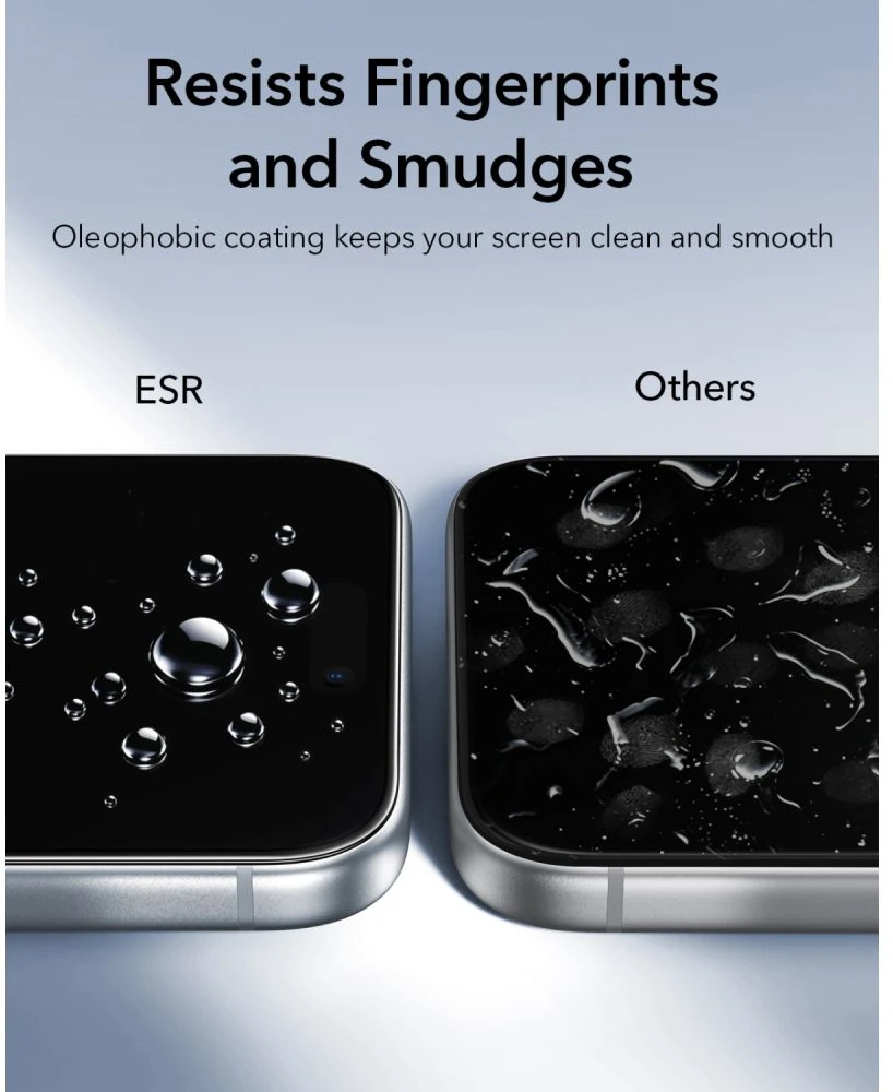 Grūdintas stiklas ESR ULTRAFIT Classic TEMPERED GLASS 2-PACK, skirtas iPhone 17 PRO MAX / 18 PRO MAX, juodas