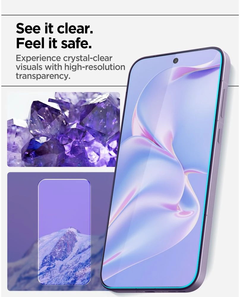GRŪDINTAS STIKLAS Spigen ALM GLAS.TR SLIM AC 2-PACK ONEPLUS 15 CLEAR