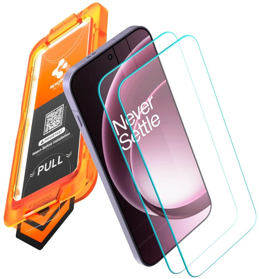 GRŪDINTAS STIKLAS Spigen ALM GLAS.TR SLIM AC 2-PACK ONEPLUS 15 CLEAR