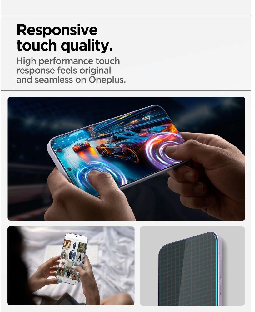 GRŪDINTAS STIKLAS Spigen ALM GLAS.TR SLIM AC 2-PACK ONEPLUS 15 CLEAR
