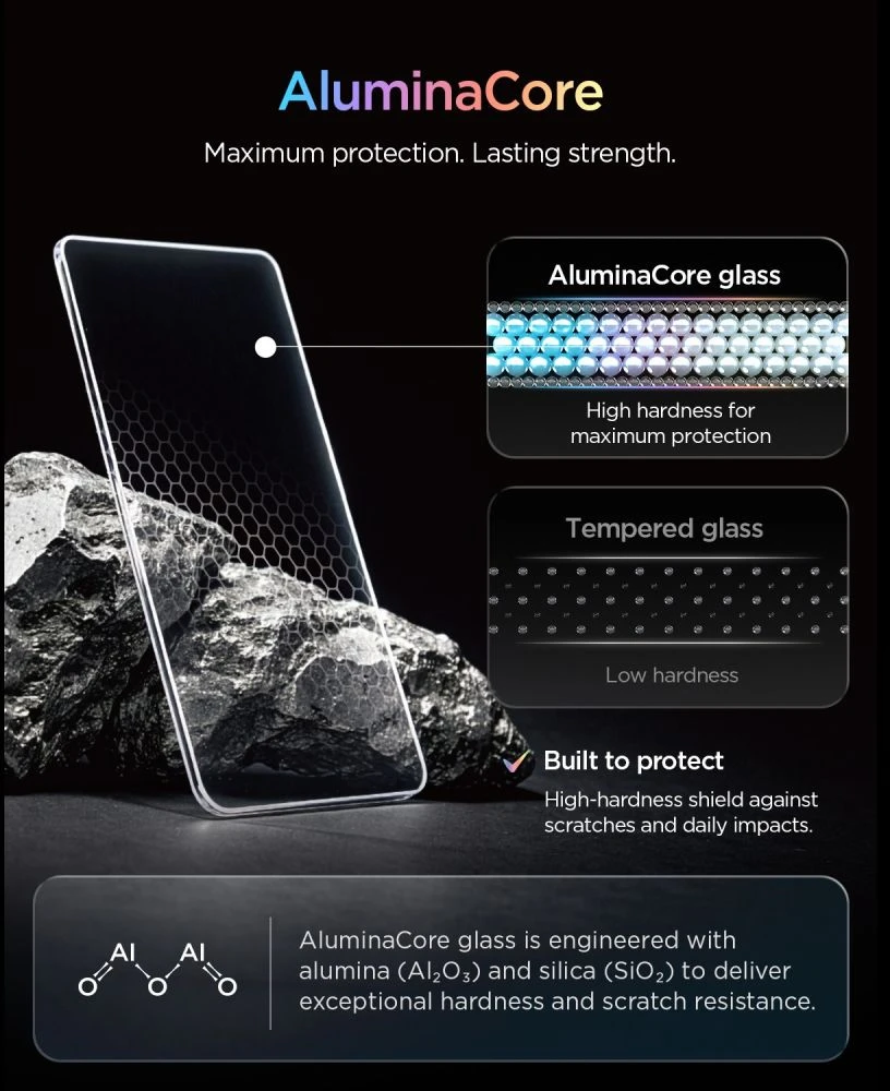 GRŪDINTAS STIKLAS Spigen GLAS.TR ‘EZ FIT Pro AC 2-PACK Samsung Galaxy S26 FE SKAIDRUS